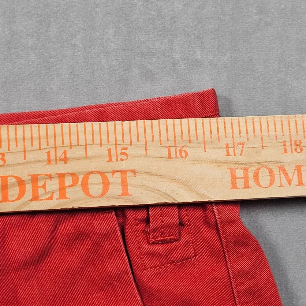 Paul Smith Jeans Pants Mens 34x29 Red Flat Front Chino‎ Trousers Slash Pockets